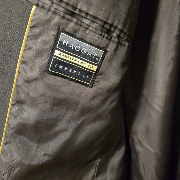 Haggar Imperial Brown Blazer 44L - Picture 4 of 5